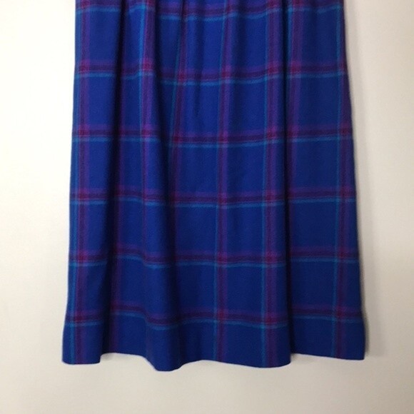 Vintage Pendleton miss pleated 100% pure wool skirt made in USA size 14 - Picture 3 of 13